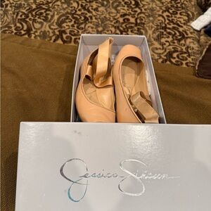 Jessica Simpson Tan Ballet Flats